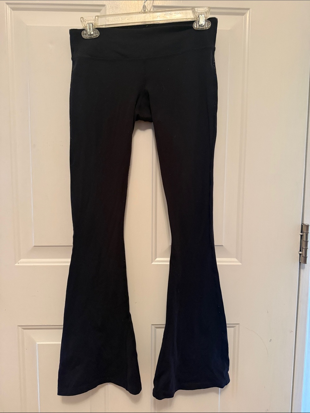 Splits59 Black Flared Leggings small short old version